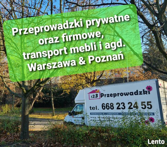 Transport mebli i AGD, Przeprowadzki / Warszawa & Poznań