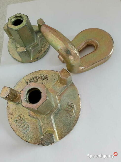 Łącznik zaciskowy szalunkowy świński ogonek szalunki