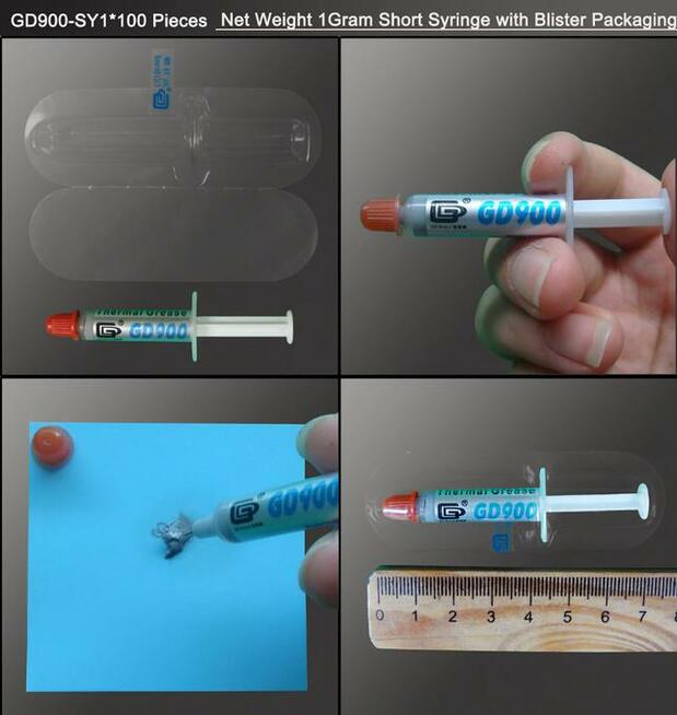 Termoprzewodząca pasta termiczna GD900 na CPU GPU