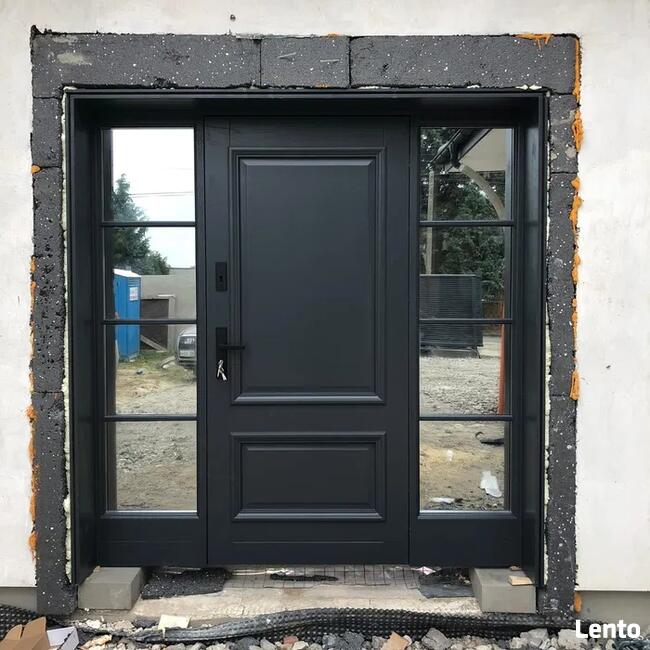 Drewniane drzwi zewnętrzne do domu od producenta Dowóz GRATIS