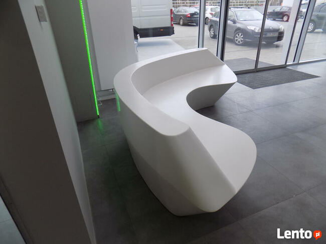 Mała architektura - laminaty, kompozyty. Siedziska, lady itp