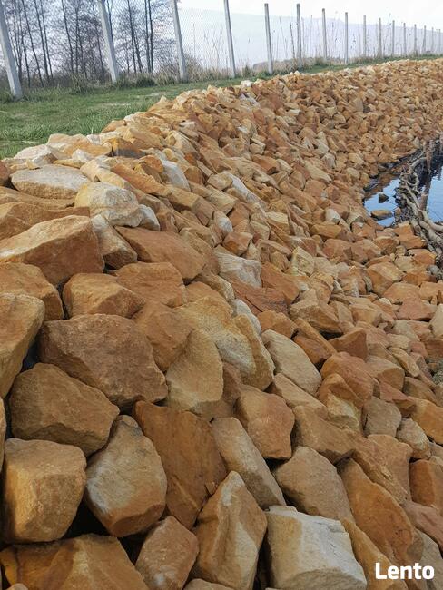 Kamień piaskowiec ogrodowy budowlany murowy łupek