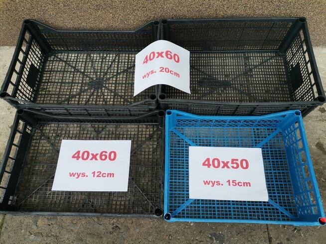 Skrzynki Kosze plastikowe duży wybór rozmiarow
