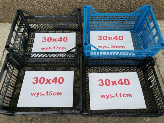 Skrzynki Kosze plastikowe duży wybór rozmiarow