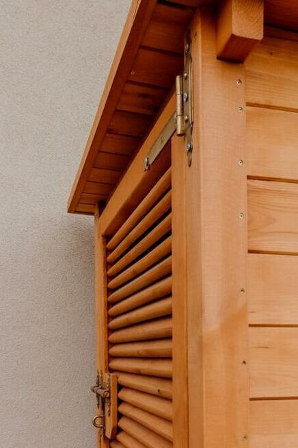 Szafa ogrodowa drewniana, szafa drewniana do ogrodu, schowek