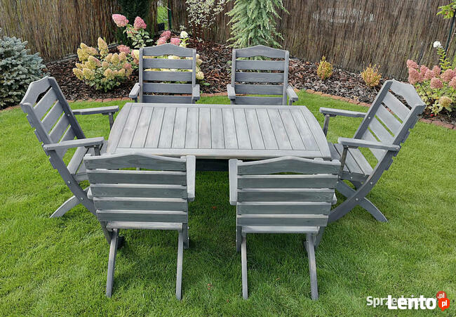 Meble tarasowe, ogrodowe , drewniane, składane typ T
