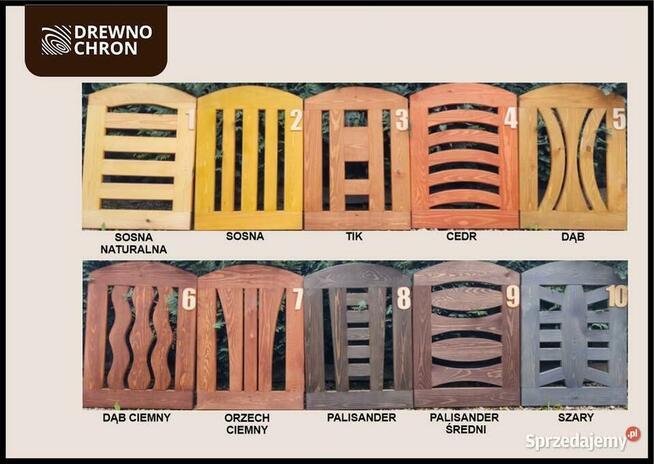 Meble ogrodowe drewniane składane typ X lamel nr 7 prostokąt