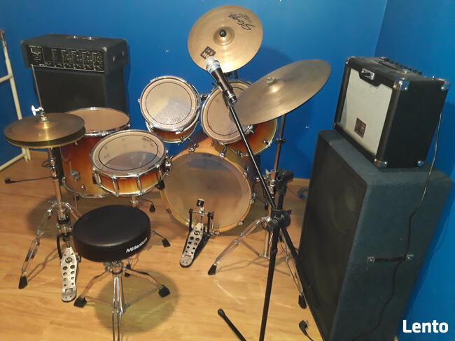 perkusja BASIX-wzmacniiacz ELTRON -100 dwie kolumny