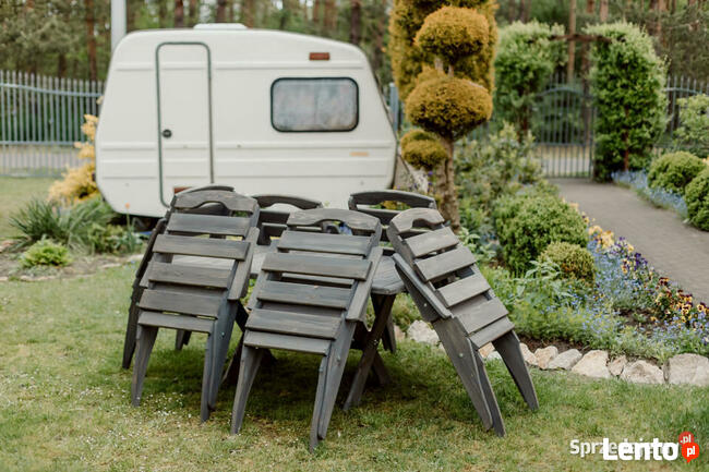 Meble ogrodowe drewniane składane typ S stół prostokąt