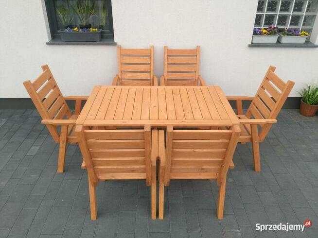 Zestaw meble ogrodowe drewniane / tarasowe typ L