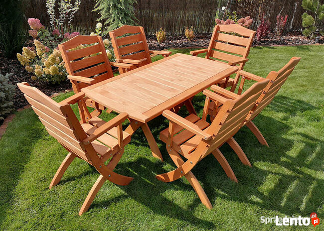Meble tarasowe, ogrodowe , drewniane, składane typ T