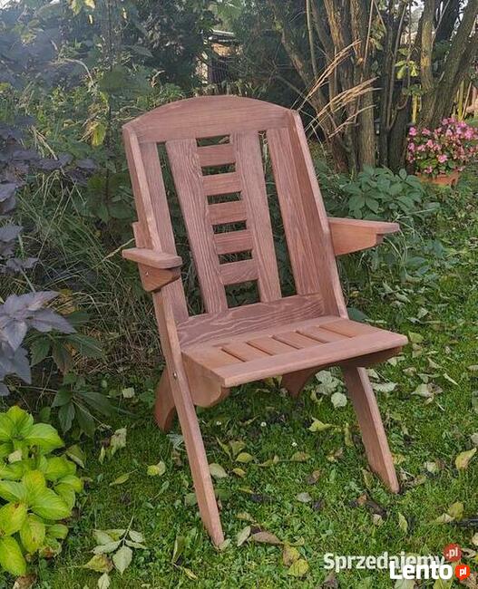 Meble ogrodowe drewniane składane typ X lamel nr 8 prostokąt