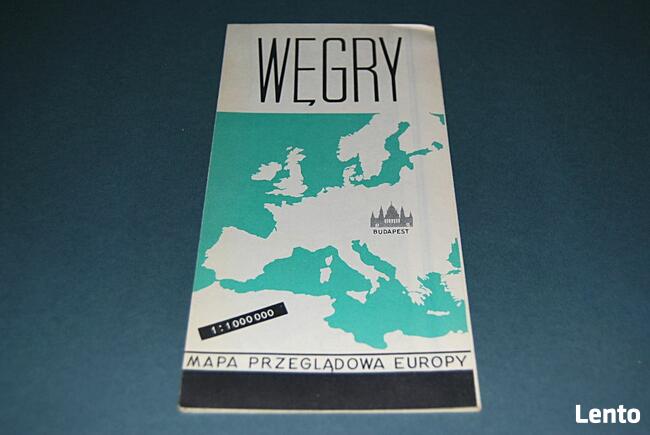 Węgry Mapa Wyd 1966r Starocia