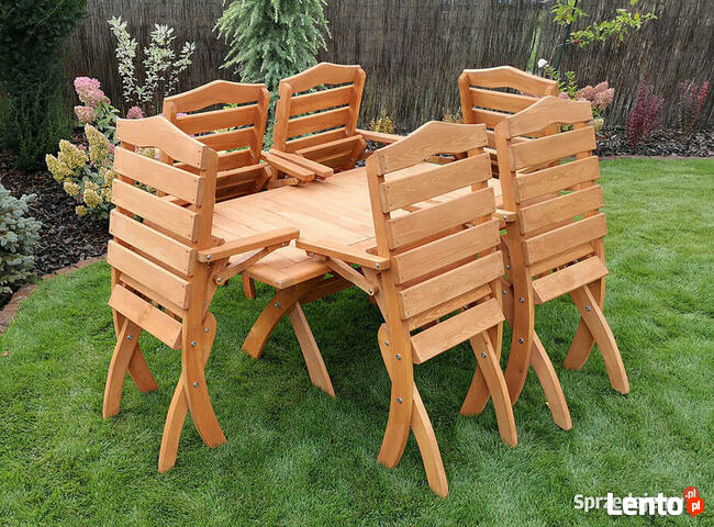 Meble tarasowe, ogrodowe , drewniane, składane typ T