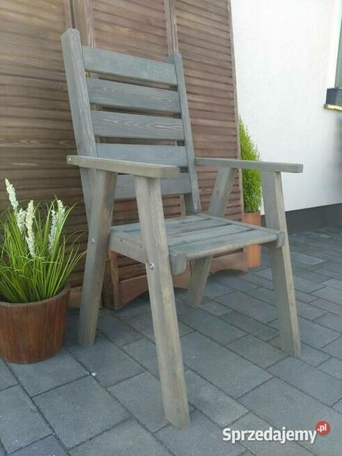 Zestaw mebli ogrodowych 4 krzeseła + stół kwadrat typ L