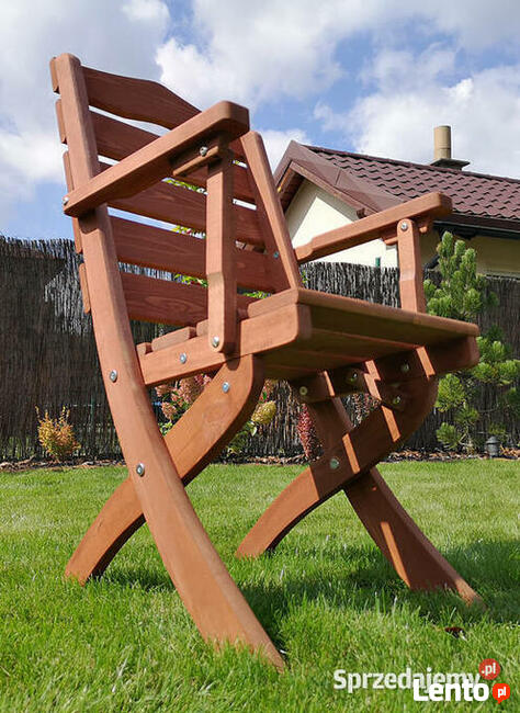 Meble tarasowe, ogrodowe, drewniane Typ T stół owal