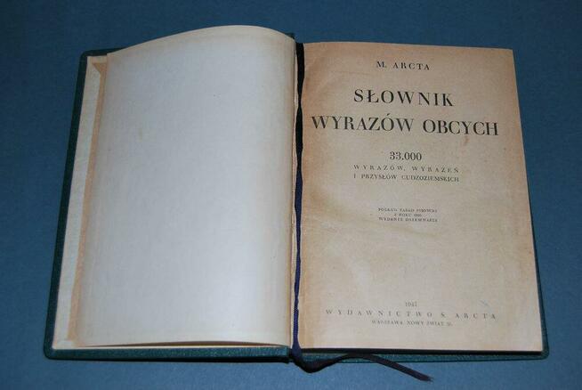 Słownik Wyrazów Obcych Wyd 1947r Starocia