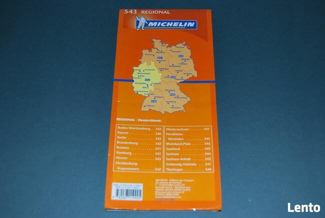 Nordrhein-Westfalen Mapa Michelin Wyd 2006r