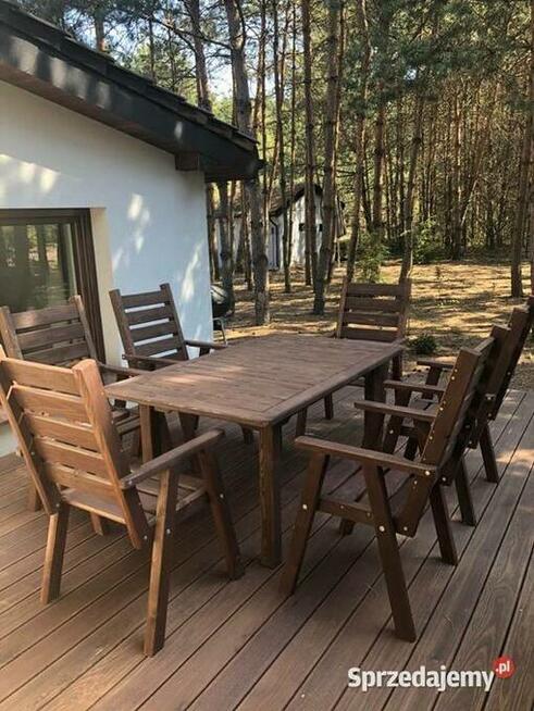 Zestaw meble ogrodowe drewniane / tarasowe typ L