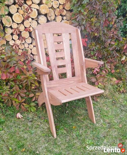 Meble ogrodowe drewniane składane typ X lamel nr 8 prostokąt