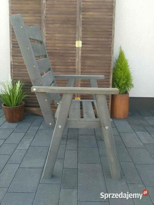 Zestaw mebli ogrodowych 4 krzeseła + stół kwadrat typ L