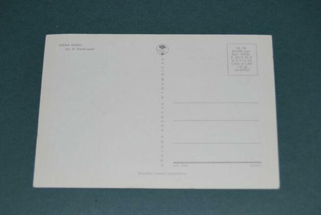 Pocztówka Irena Karel Starocia