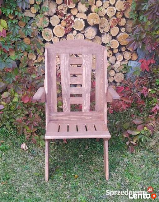 Meble ogrodowe drewniane składane typ X lamel nr 8 prostokąt