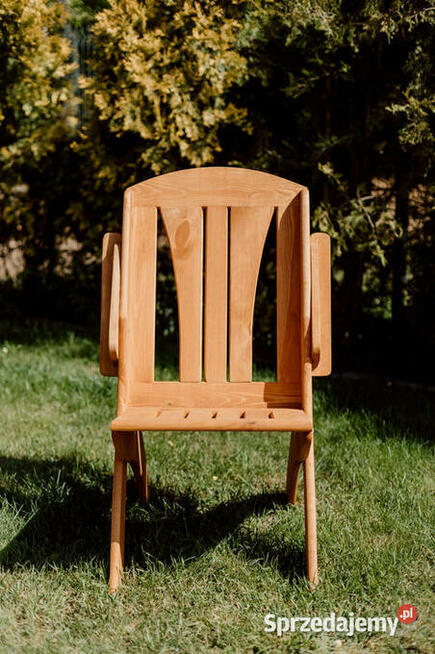 Meble ogrodowe drewniane składane typ X lamel nr 7 prostokąt