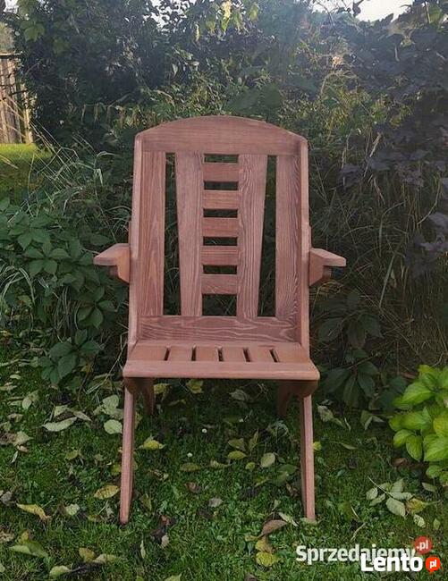 Meble ogrodowe drewniane składane typ X lamel nr 8 prostokąt