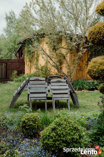 Meble ogrodowe drewniane składane typ S stół prostokąt