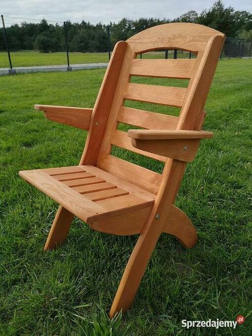 Meble ogrodowe drewniane składane typ X lamel 1 owal