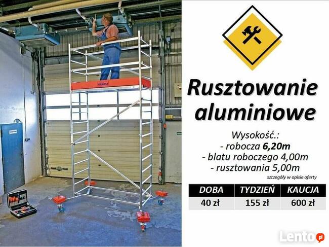 Wypożyczę RUSZTOWANIE aluminiowe DRABINA wynajem wynajmę