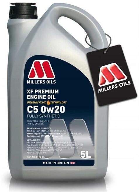 MILLERS OILS XF PREMIUM C5/C6 0W20 5L KATOWICE