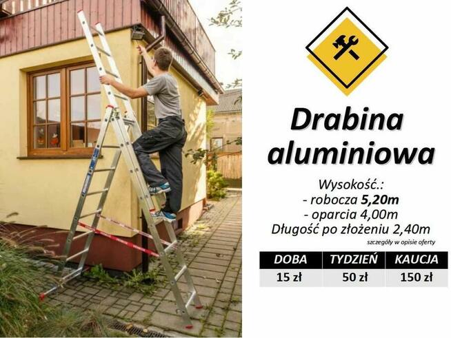 Wypożyczę RUSZTOWANIE aluminiowe DRABINA wynajem wynajmę