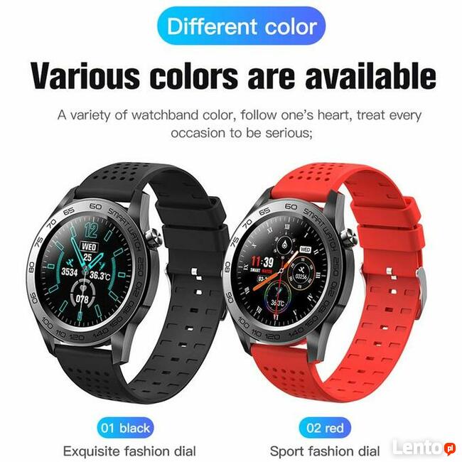 F22U Smartwatch Termometr, Puls, Kroki, Ciśnienie HIT !!