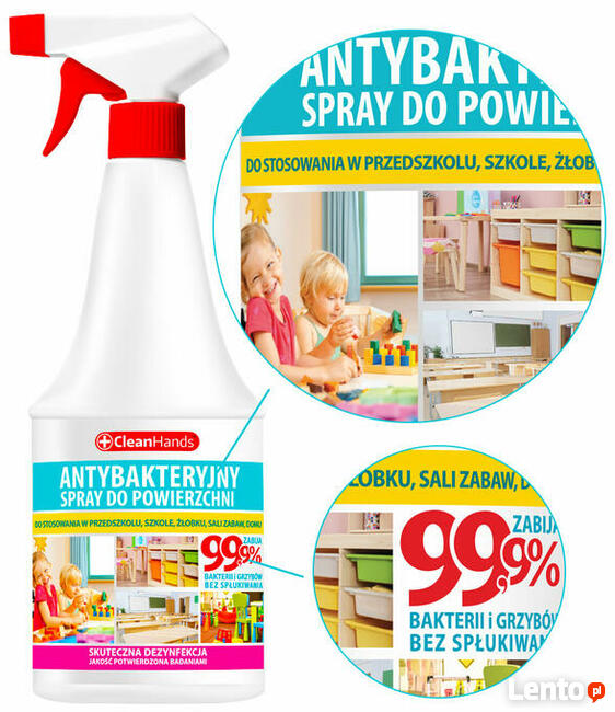 Płyn do dezynfekcji powierzchni w Przedszkolu, Szkole 500ml