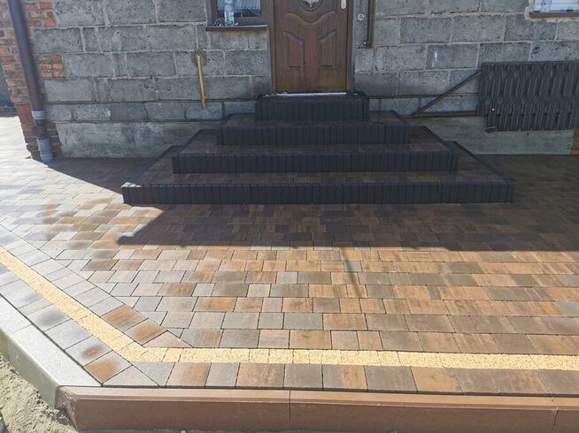 Układanie kostki brukowej, usługi brukarskie, kostka brukowa