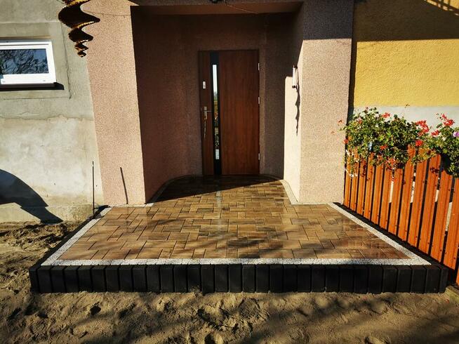 Układanie kostki brukowej, usługi brukarskie, kostka brukowa