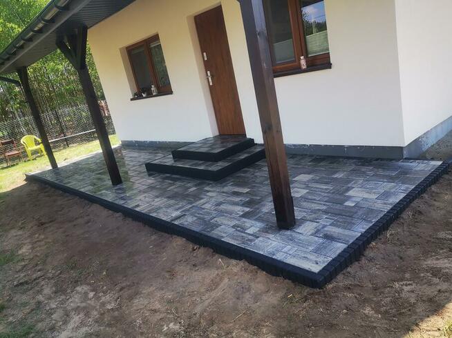 Układanie kostki brukowej, usługi brukarskie, kostka brukowa