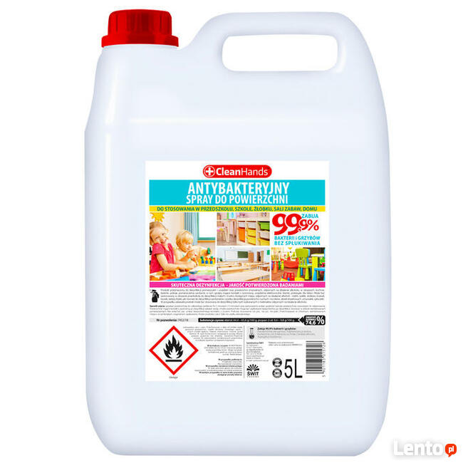 Płyn do dezynfekcji w Przedszkolu, Szkole 5l