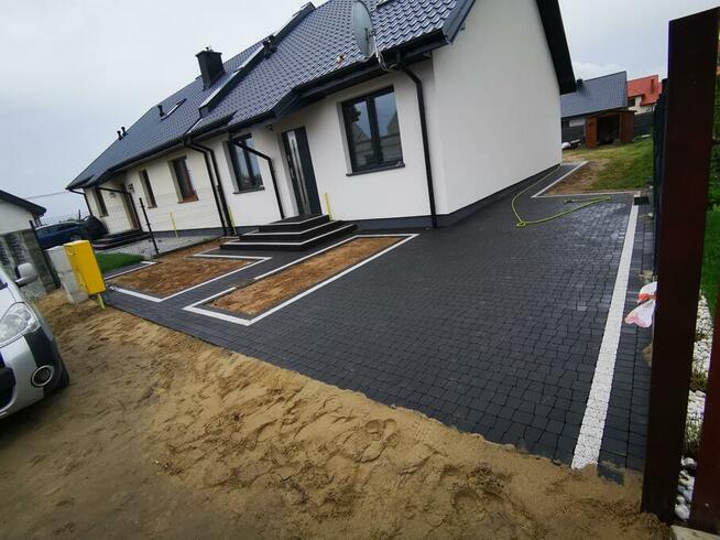 Układanie kostki brukowej, usługi brukarskie, kostka brukowa