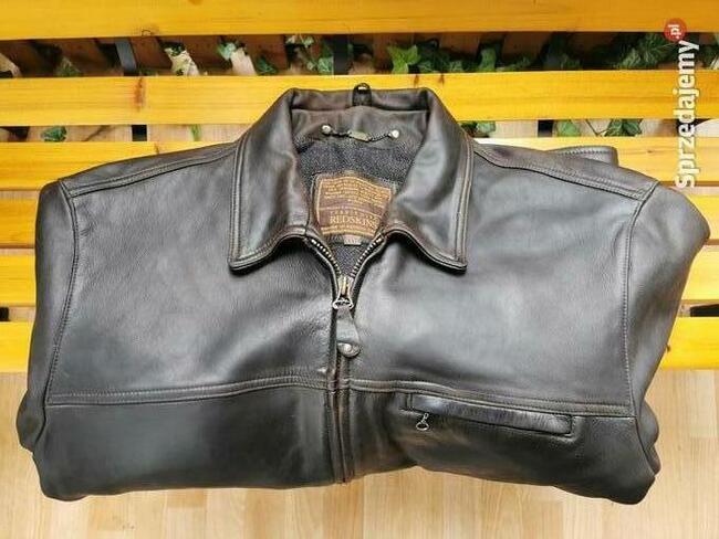 REDSKINS Oryginalna kurtka skórzana na podpince Rozm. XXXL
