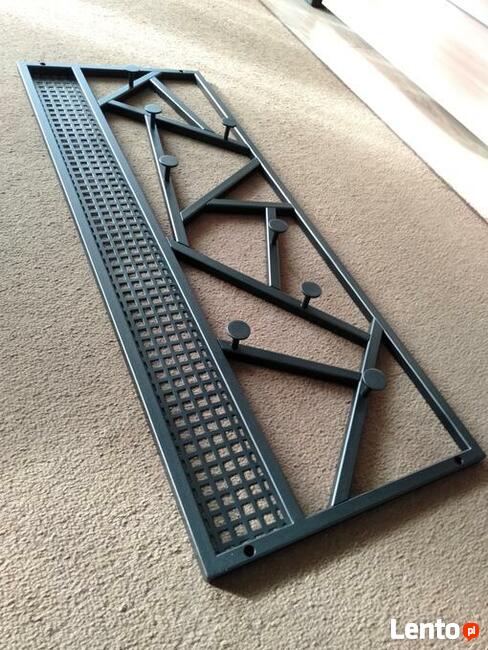 Zestaw do przedpokoju ławeczka wieszak industrialny styl