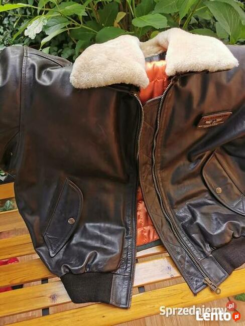 REDSKINS Oryginalna kurtka skórzana Pilotka XXXL JAK NOWA