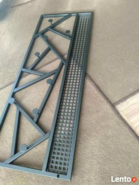 Zestaw do przedpokoju ławeczka wieszak industrialny styl