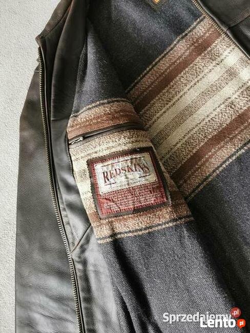 REDSKINS Oryginalna kurtka skórzana na podpince Rozm. XXXL