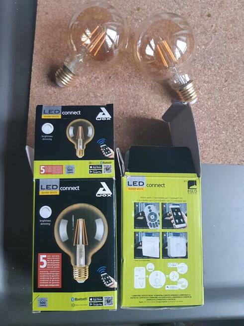 Żarówki sterowane LED 5,5W E27 ciepła 2 sztuki