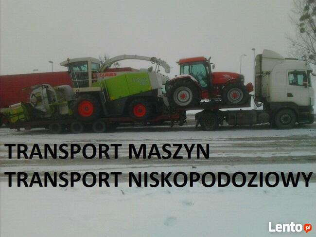 Niskopodwoziowy Transport Maszyn Rolniczych Budowlanych