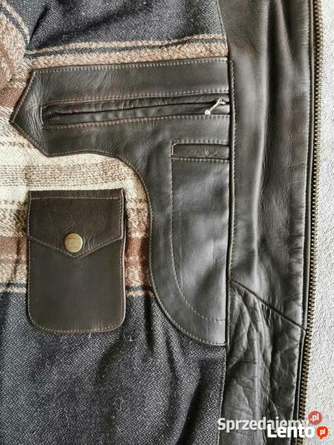 REDSKINS Oryginalna kurtka skórzana na podpince Rozm. XXXL