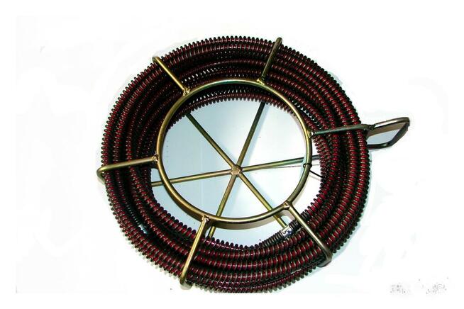 SPIRALA , SPRĘŻYNA fi 22 x4 ,5mb Z CZERWONĄ ŻYŁKĄ ( SSMK)